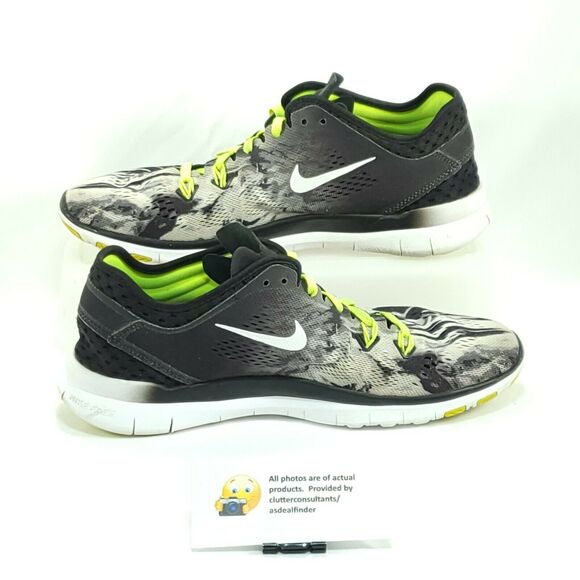 Nike Free TR Fit 5 Lace Up Athletic Shoe Womens Size 8.5 704695-014 Black White - Picture 4 of 9